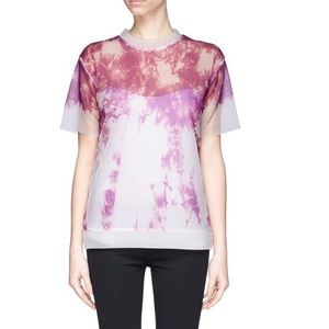 Tie dye mesh t shirt